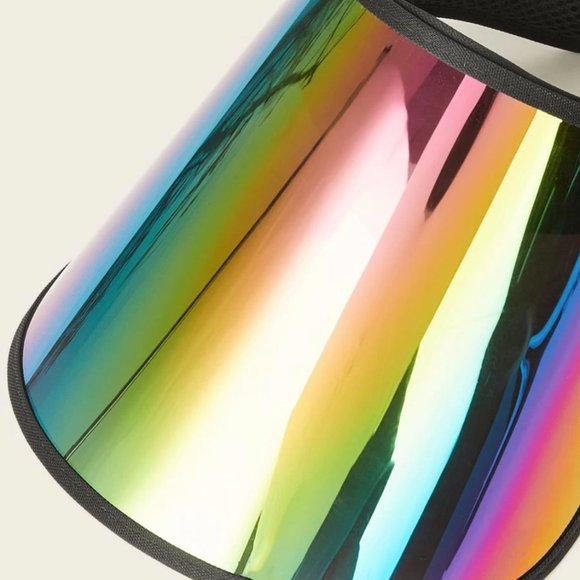 Fashionable Holographic Visor Hat / Face Cover - Picture 3 of 5